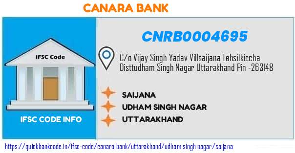 Canara Bank Saijana CNRB0004695 IFSC Code