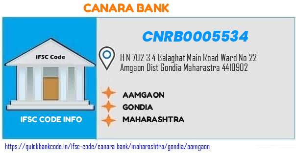 Canara Bank Aamgaon CNRB0005534 IFSC Code