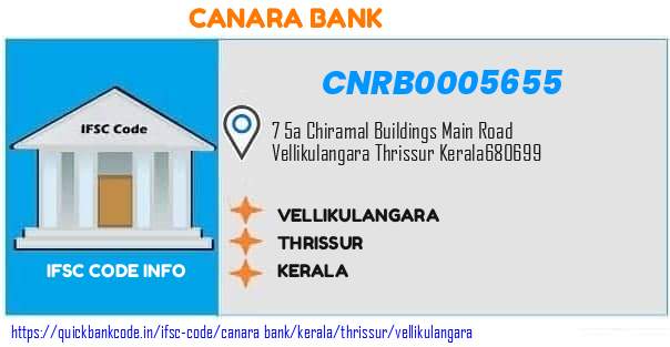 Canara Bank Vellikulangara CNRB0005655 IFSC Code