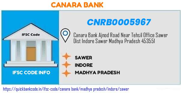 Canara Bank Sawer CNRB0005967 IFSC Code