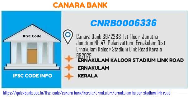 Canara Bank Ernakulam Kaloor Stadium Link Road CNRB0006336 IFSC Code