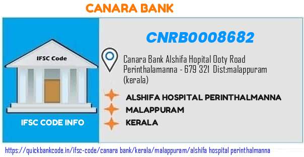Canara Bank Alshifa Hospital Perinthalmanna CNRB0008682 IFSC Code