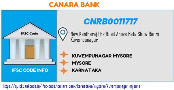 Canara Bank Kuvempunagar Mysore CNRB0011717 IFSC Code