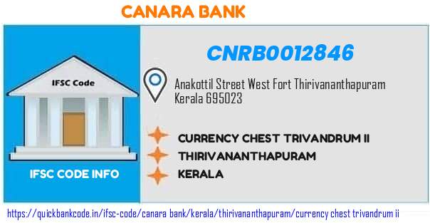 Canara Bank Currency Chest Trivandrum Ii CNRB0012846 IFSC Code