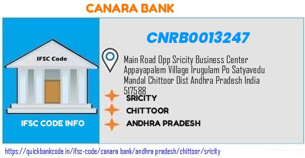 Canara Bank Sricity CNRB0013247 IFSC Code