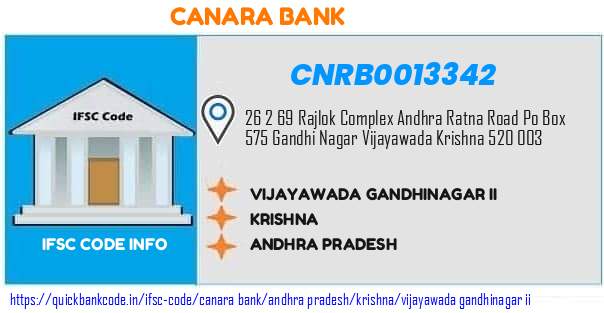 Canara Bank Vijayawada Gandhinagar Ii CNRB0013342 IFSC Code