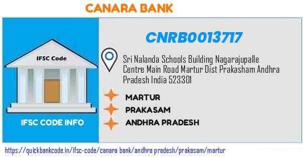 Canara Bank Martur CNRB0013717 IFSC Code