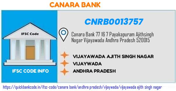 CNRB0013757 Canara Bank. VIJAYAWADA AJITH SINGH NAGAR