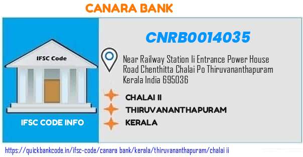 Canara Bank Chalai Ii CNRB0014035 IFSC Code