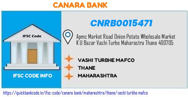 CNRB0015471 Canara Bank. VASHI TURBHE MAFCO