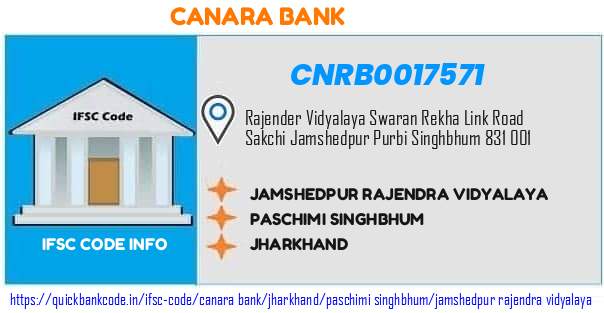 CNRB0017571 Canara Bank. JAMSHEDPUR RAJENDRA VIDYALAYA