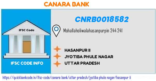 Canara Bank Hasanpur Ii CNRB0018582 IFSC Code