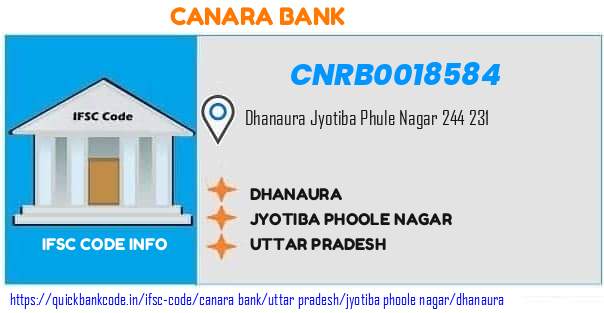 Canara Bank Dhanaura CNRB0018584 IFSC Code