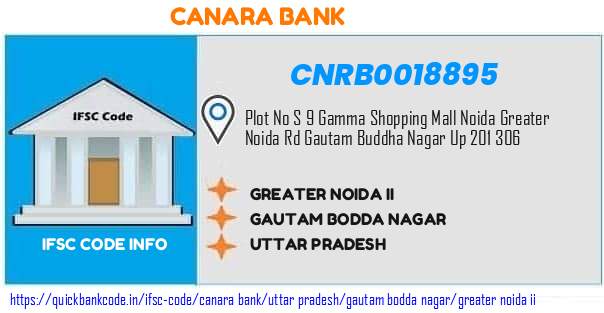 Canara Bank Greater Noida Ii CNRB0018895 IFSC Code