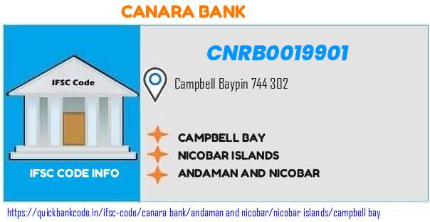 Canara Bank Campbell Bay CNRB0019901 IFSC Code