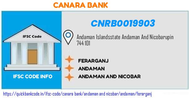 Canara Bank Ferarganj CNRB0019903 IFSC Code