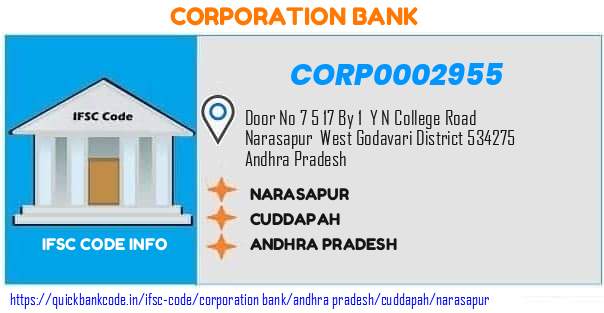 Corporation Bank Narasapur CORP0002955 IFSC Code