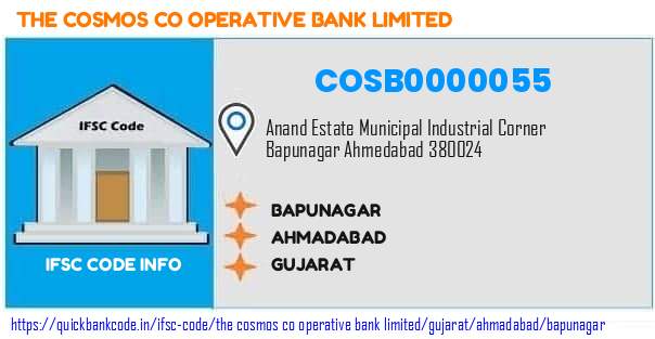 COSB0000055 Cosmos Co-operative Bank. BAPUNAGAR