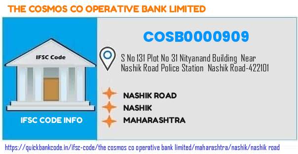 COSB0000909 Cosmos Co-operative Bank. NASHIK ROAD