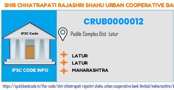 CRUB0000012 Shri Chhatrapati Rajashri Shahu Urban Co-operative Bank. LATUR