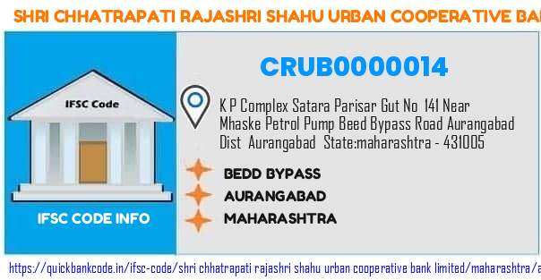 Shri Chhatrapati Rajashri Shahu Urban Cooperative Bank Bedd Bypass CRUB0000014 IFSC Code