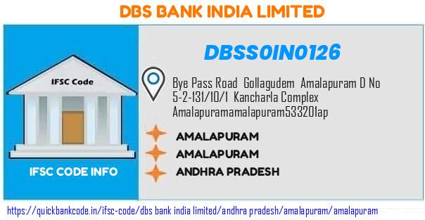 Dbs Bank India Amalapuram DBSS0IN0126 IFSC Code