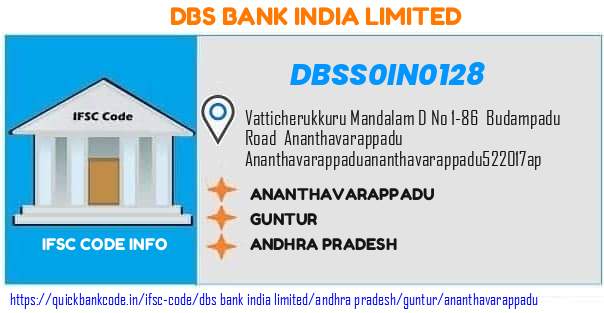Dbs Bank India Ananthavarappadu DBSS0IN0128 IFSC Code