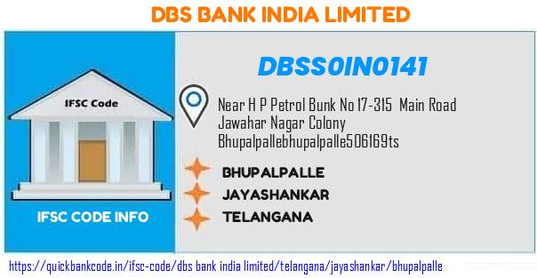 Dbs Bank India Bhupalpalle DBSS0IN0141 IFSC Code