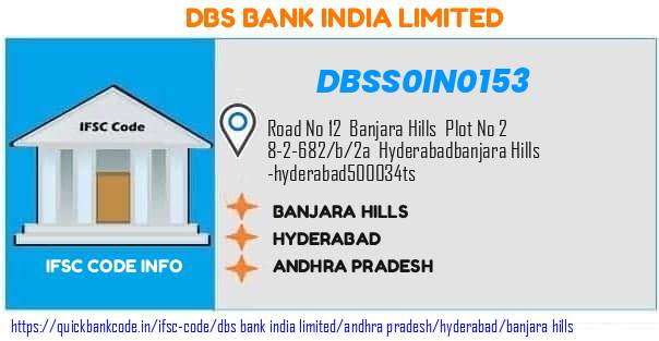 Dbs Bank India Banjara Hills DBSS0IN0153 IFSC Code