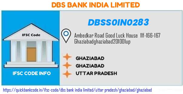 Dbs Bank India Ghaziabad DBSS0IN0283 IFSC Code