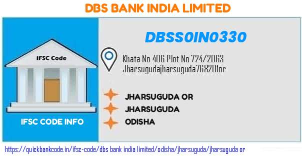 Dbs Bank India Jharsuguda Or DBSS0IN0330 IFSC Code