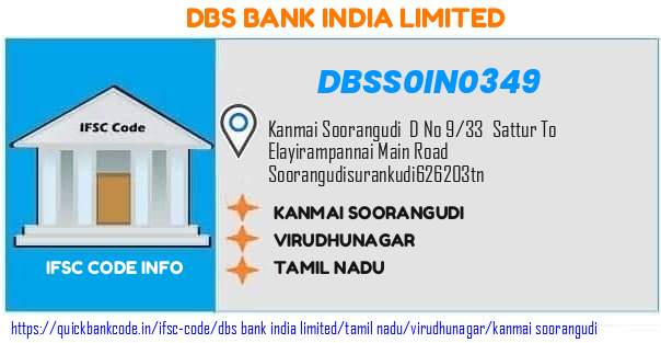 Dbs Bank India Kanmai Soorangudi DBSS0IN0349 IFSC Code