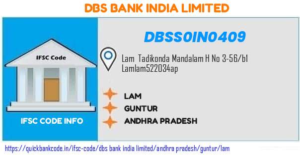 Dbs Bank India Lam DBSS0IN0409 IFSC Code