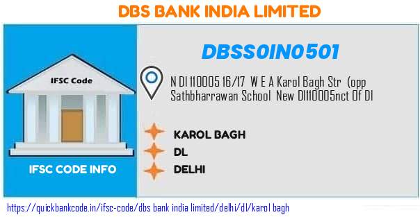 Dbs Bank India Karol Bagh DBSS0IN0501 IFSC Code