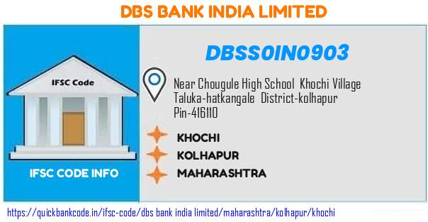 Dbs Bank India Khochi DBSS0IN0903 IFSC Code