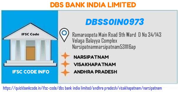 Dbs Bank India Narsipatnam DBSS0IN0973 IFSC Code