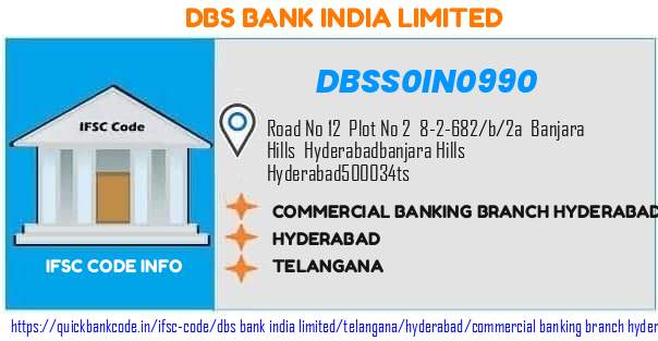 Dbs Bank India Commercial Banking Branch Hyderabad DBSS0IN0990 IFSC Code