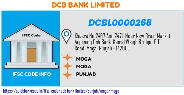 Dcb Bank Moga DCBL0000268 IFSC Code