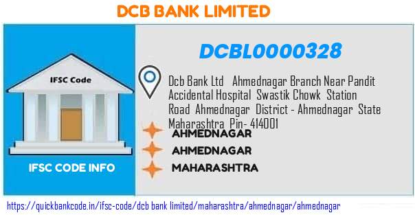 Dcb Bank Ahmednagar DCBL0000328 IFSC Code