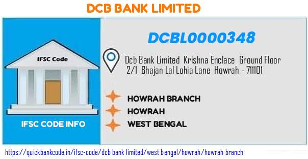 Dcb Bank Howrah Branch DCBL0000348 IFSC Code