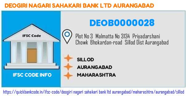 Deogiri Nagari Sahakari Bank   Aurangabad Sillod DEOB0000028 IFSC Code