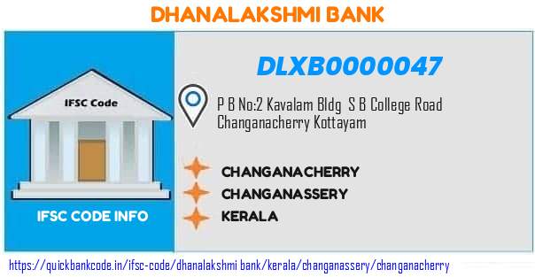 Dhanalakshmi Bank Changanacherry DLXB0000047 IFSC Code