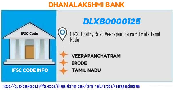 Dhanalakshmi Bank Veerapanchatram DLXB0000125 IFSC Code