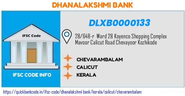 Dhanalakshmi Bank Chevarambalam DLXB0000133 IFSC Code