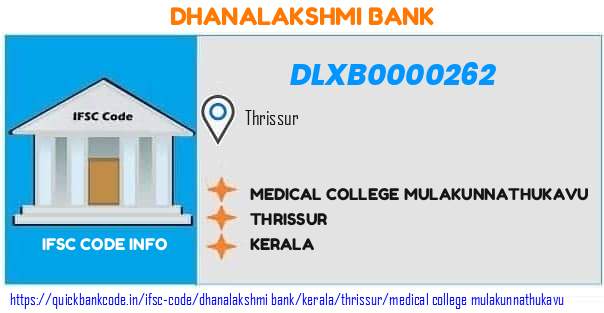 Dhanalakshmi Bank Medical College Mulakunnathukavu DLXB0000262 IFSC Code
