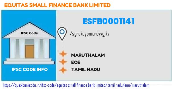 Equitas Small Finance Bank Maruthalam ESFB0001141 IFSC Code