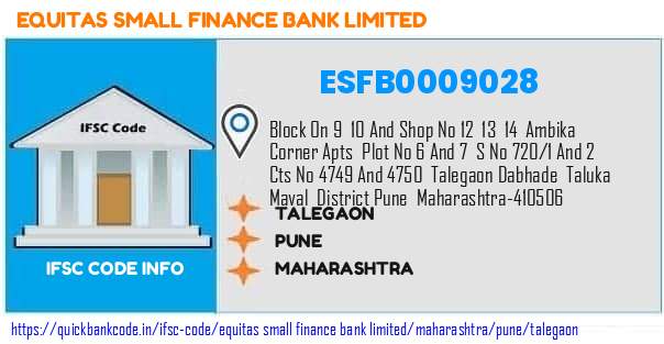 Equitas Small Finance Bank Talegaon ESFB0009028 IFSC Code