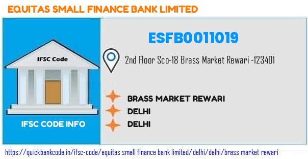 ESFB0011019 Equitas Small Finance Bank. BRASS MARKET-REWARI