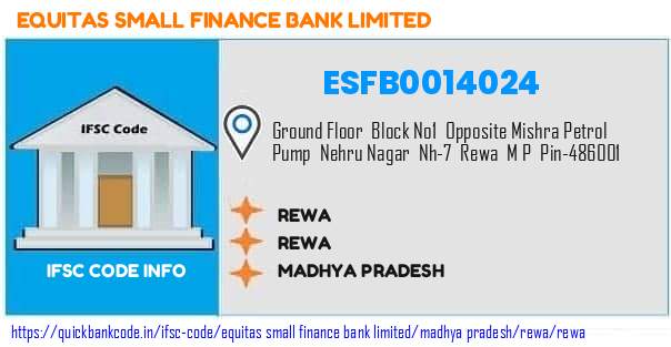 ESFB0014024 Equitas Small Finance Bank. REWA