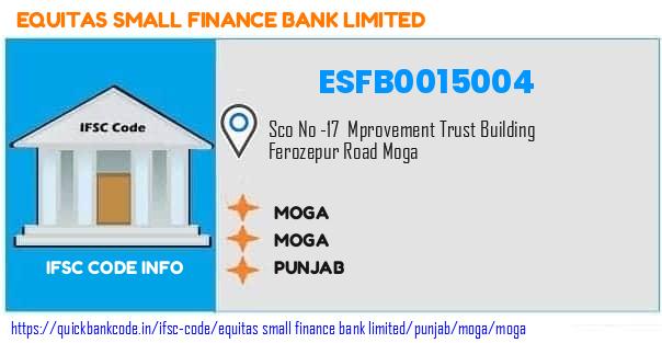 Equitas Small Finance Bank Moga ESFB0015004 IFSC Code
